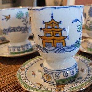 Ashworth Borother England Vintage Hand painted Collection set of 6